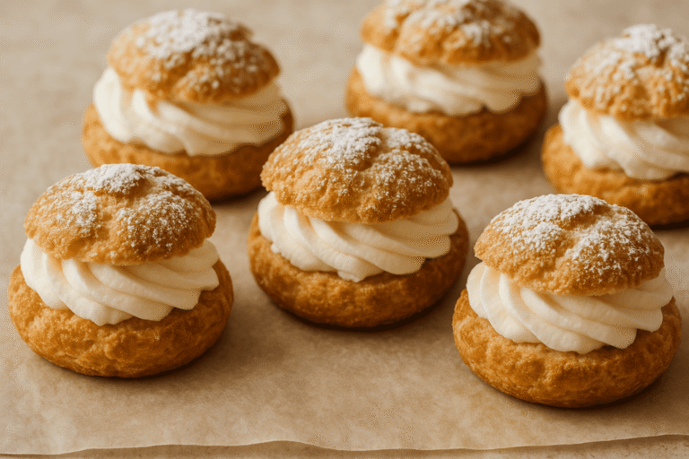Quelle crème dans les choux à la crème ?